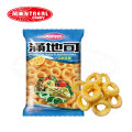 Squid flavoured ring shape puff snack